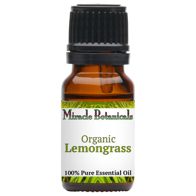 Lemongrass Essential Oil - Organic (Cymbopogon Flexuosus)