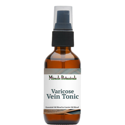 Varicose Vein Tonic - Essential Oil Blend in Carrier Oils - Supports Healthy Veins