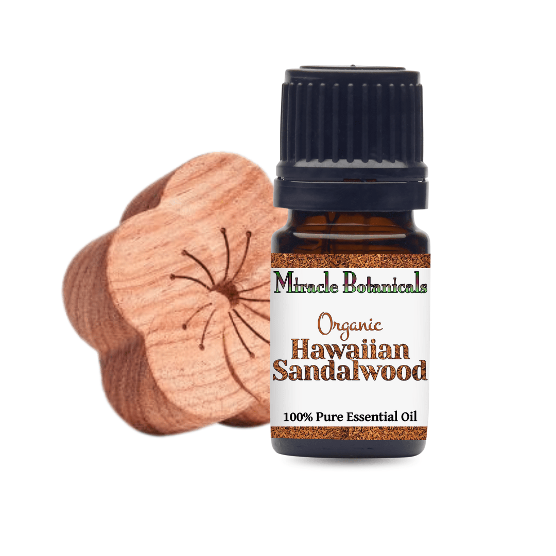 Fathers Day Bundle: Wooden Diffuser & Hawaiian Sandalwood EO - Miracle Botanicals Essential Oils