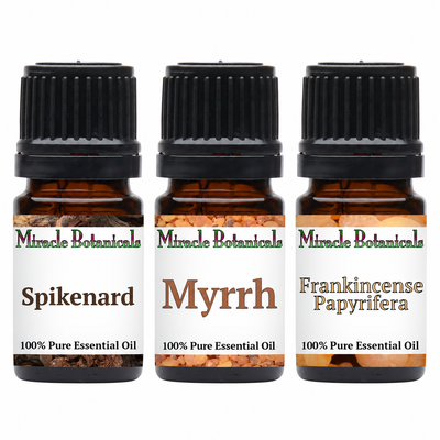 Premium Biblical Essential Oil Trio Set - Oils of the Bible