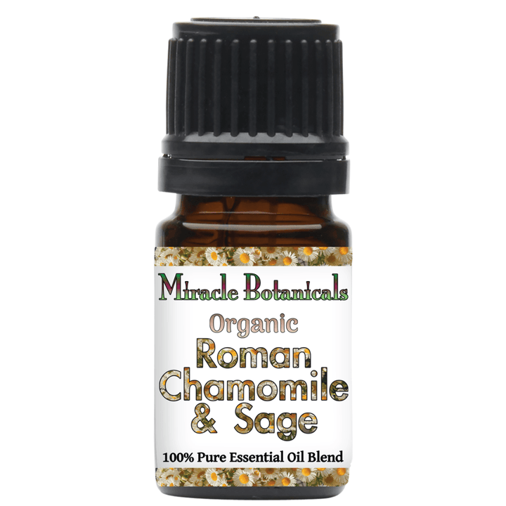 Roman Chamomile & Sage Essential Oil - Organic - Miracle Botanicals Essential Oils