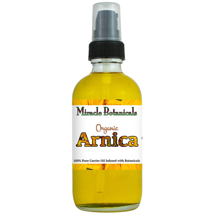 Arnica Oil - Infused in Hemp (Cannabis Sativa) Oil - Organic (Arnica Montana L.) - Miracle Botanicals Essential Oils