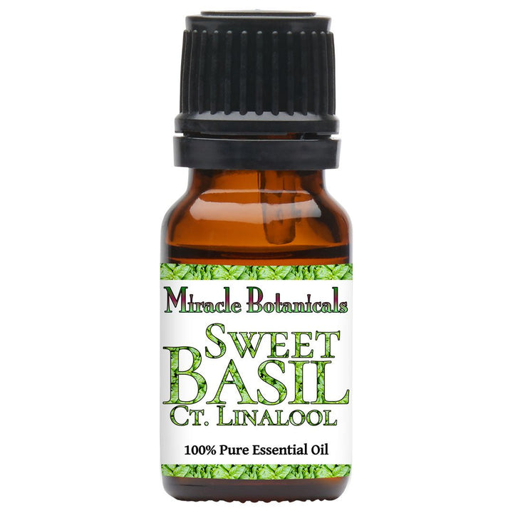Basil (Sweet) Essential Oil ct. Linalool (Ocimum Basilicum) - Miracle Botanicals Essential Oils