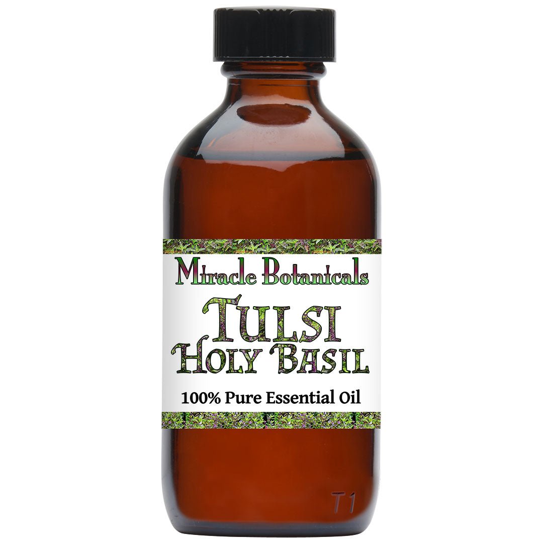 Basil (Tulsi Holy) Essential Oil (Ocimum Basilicum) - Miracle Botanicals Essential Oils