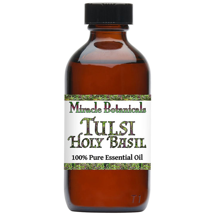 Basil (Tulsi Holy) Essential Oil (Ocimum Basilicum) - Miracle Botanicals Essential Oils
