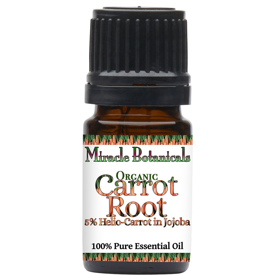 Carrot Root Essential Oil - Helio Carrot in Jojoba - Organic - CO2 Extracted (Daucus Carota) - Miracle Botanicals Essential Oils