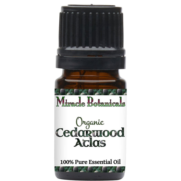 Cedarwood Atlas Essential Oil - Organic (Cedrus Atlantica) - Miracle Botanicals Essential Oils