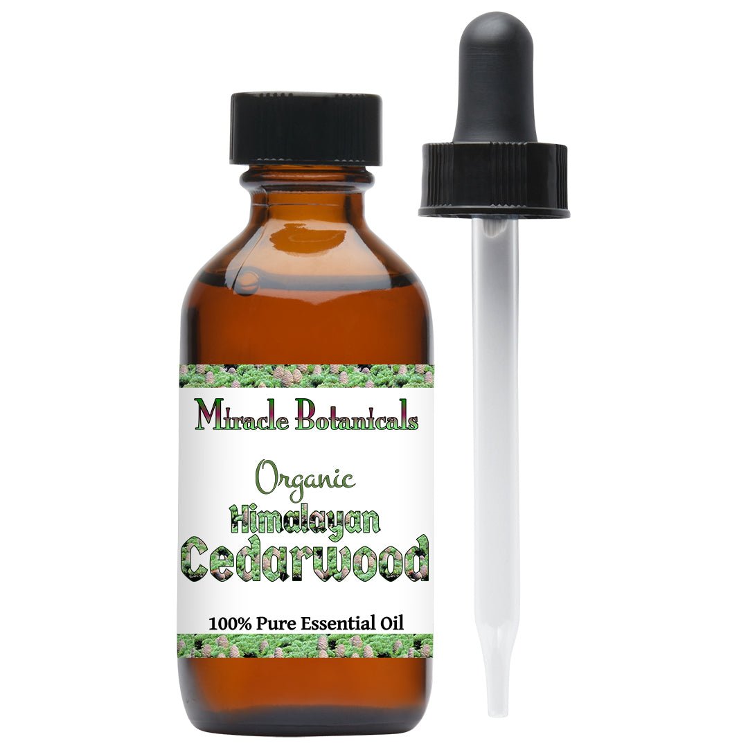 Cedarwood (Himalayan) Essential Oil - Organic (Cedrus Deodora) - Miracle Botanicals Essential Oils