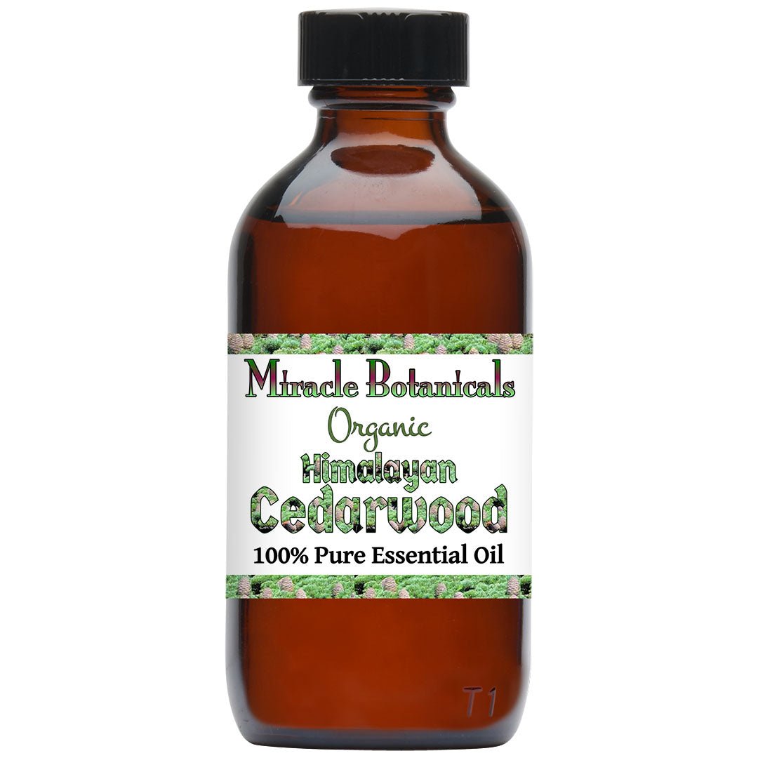 Cedarwood (Himalayan) Essential Oil - Organic (Cedrus Deodora) - Miracle Botanicals Essential Oils