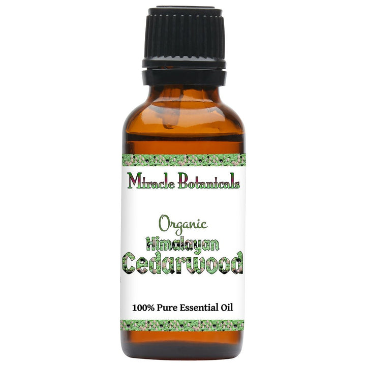 Cedarwood (Himalayan) Essential Oil - Organic (Cedrus Deodora) - Miracle Botanicals Essential Oils