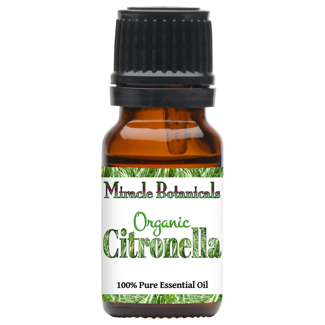Citronella Essential Oil - Organic (Cymbopogon Nardus) - Miracle Botanicals Essential Oils
