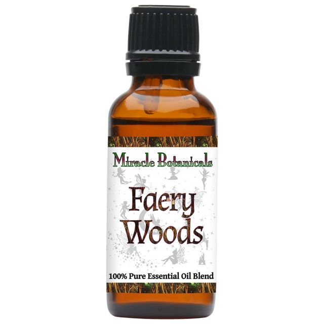 Faery Woods Essential Oil Blend - 100% Pure Blend of Wood Essential Oils - Discover Silence in a Mystical Forest - Miracle Botanicals Essential Oils