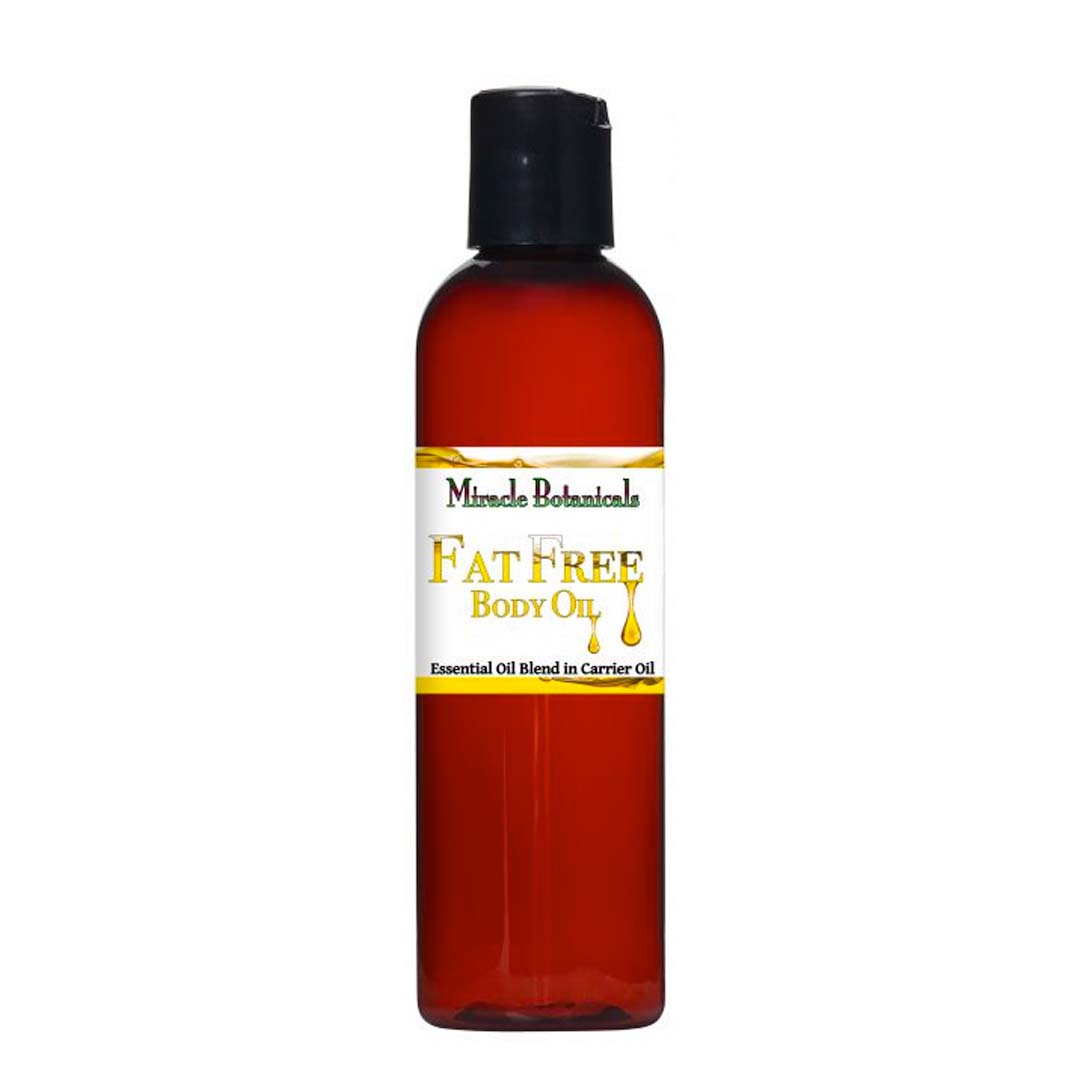 Fat Free Essential Oil Body Formula - Cellulite Reducing Blend of Essential Oils and Carrier Oils - Miracle Botanicals Essential Oils