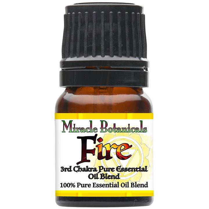 Fire - 3rd Chakra Essential Oil Blend for the Balancing the Energy at the Solar Plexus - Miracle Botanicals Essential Oils