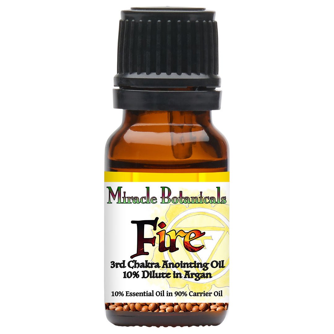 Fire - 3rd Chakra Essential Oil Blend for the Balancing the Energy at the Solar Plexus - Miracle Botanicals Essential Oils