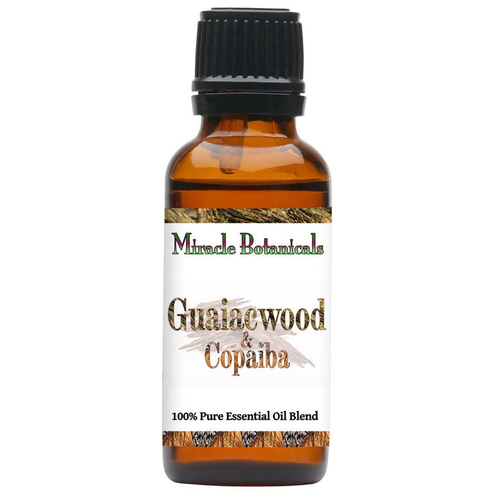 Guaiacwood & Copaiba - 100% Pure Essential Oil Blend of Base Note Oils - Woody Aroma - Miracle Botanicals Essential Oils