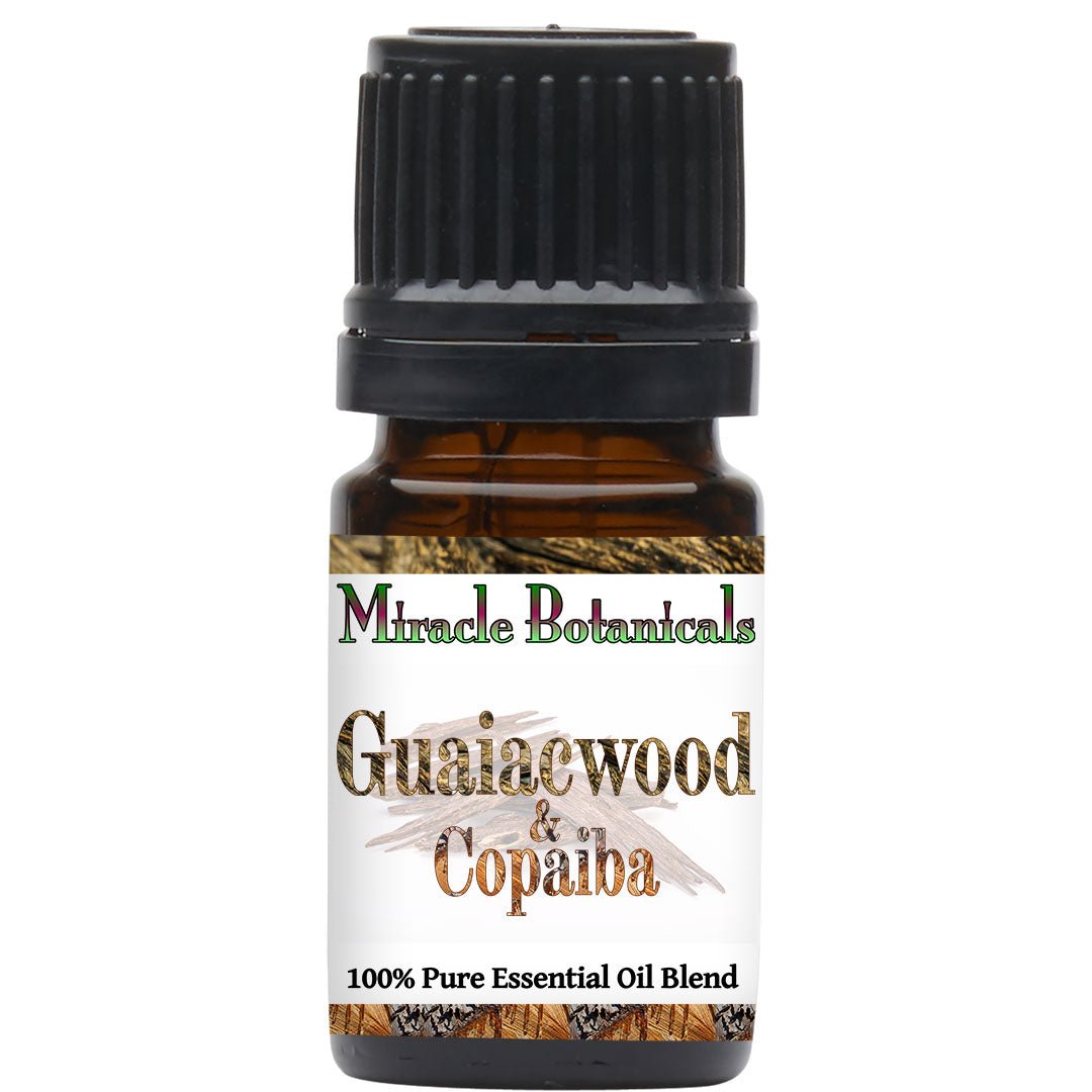 Guaiacwood & Copaiba - 100% Pure Essential Oil Blend of Base Note Oils - Woody Aroma - Miracle Botanicals Essential Oils