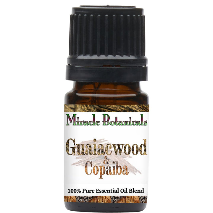 Guaiacwood & Copaiba - 100% Pure Essential Oil Blend of Base Note Oils - Woody Aroma - Miracle Botanicals Essential Oils