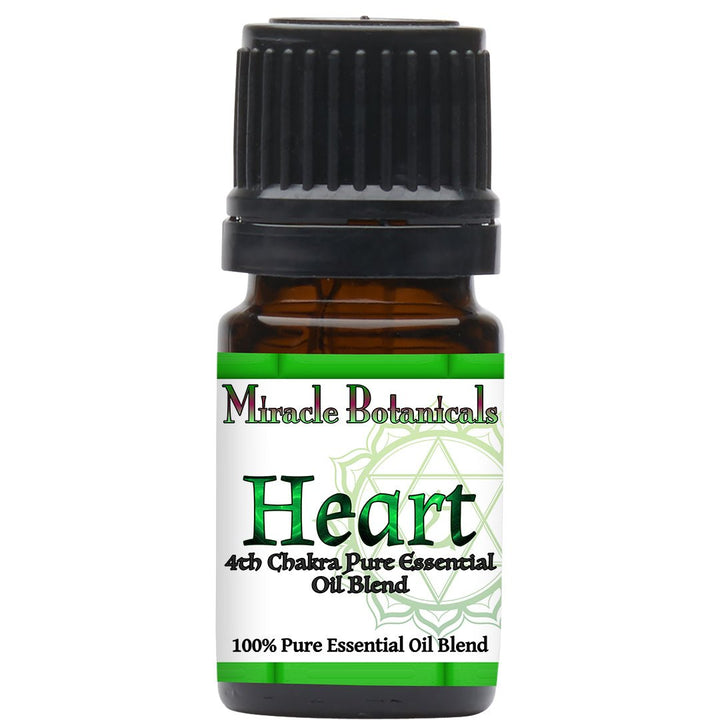 Heart - 4th Chakra Essential Oil Blend for Balancing Energy of the Heart - Miracle Botanicals Essential Oils