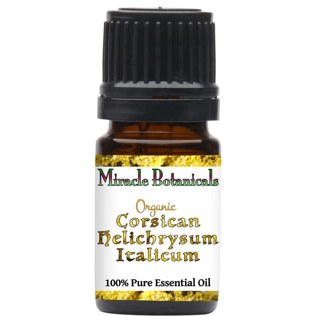 Helichrysum Italicum (Corsican) Essential Oil - Organic (Helichrysum Italicum G. Don) - Miracle Botanicals Essential Oils