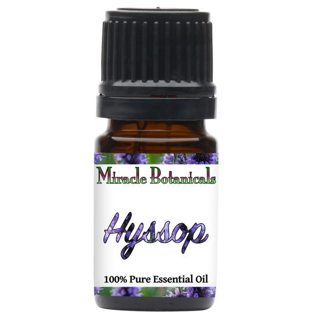Hyssop Essential Oil (Hyssopus officinalis) - Miracle Botanicals Essential Oils