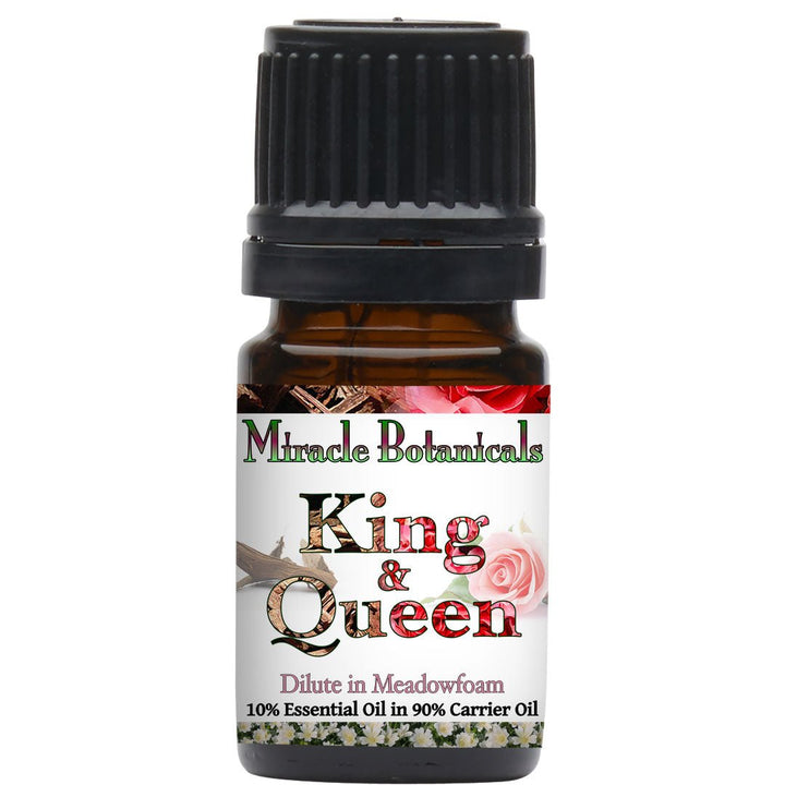 King & Queen Essential Oil Blend - 100% Pure Essential Oil Blend of Agarwood (OUD) and Rose Otto - Miracle Botanicals Essential Oils