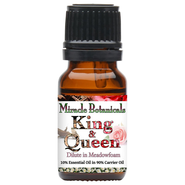 King & Queen Essential Oil Blend - 100% Pure Essential Oil Blend of Agarwood (OUD) and Rose Otto - Miracle Botanicals Essential Oils
