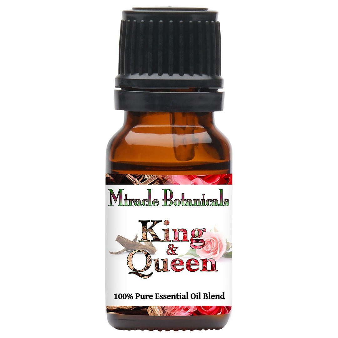 King & Queen Essential Oil Blend - 100% Pure Essential Oil Blend of Agarwood (OUD) and Rose Otto - Miracle Botanicals Essential Oils