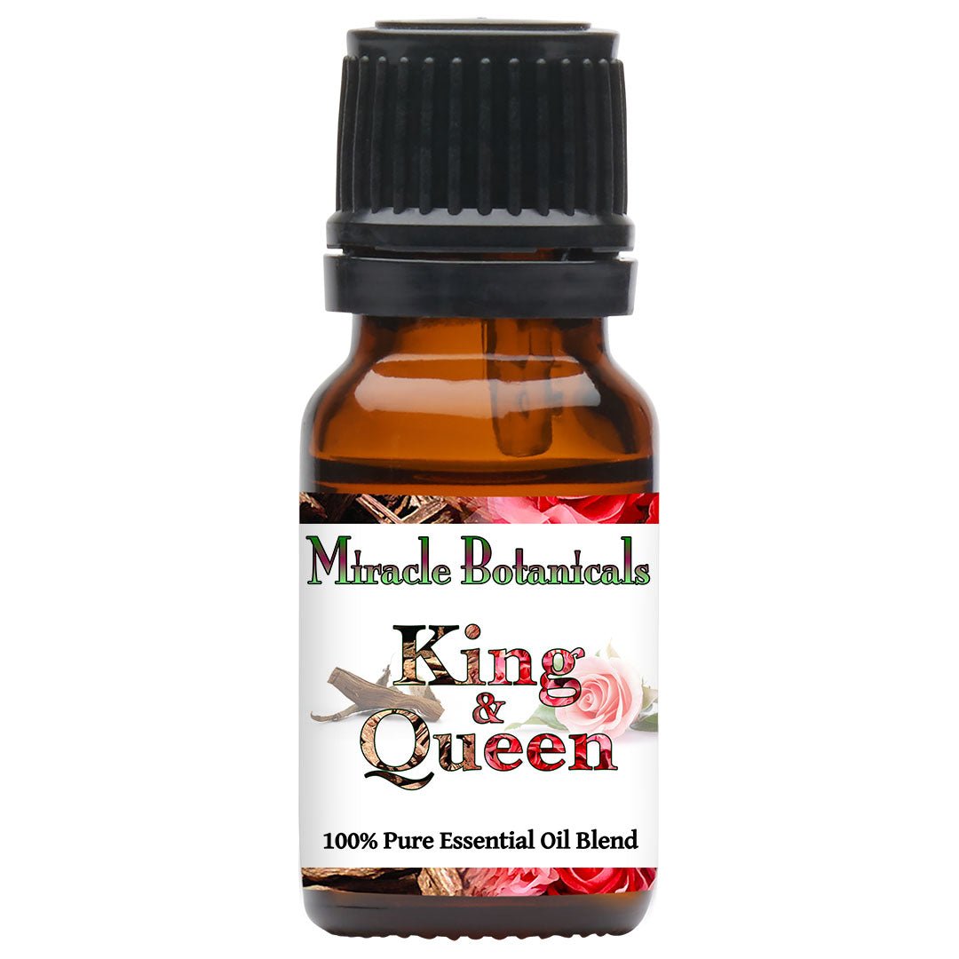 King & Queen Essential Oil Blend - 100% Pure Essential Oil Blend of Agarwood (OUD) and Rose Otto - Miracle Botanicals Essential Oils