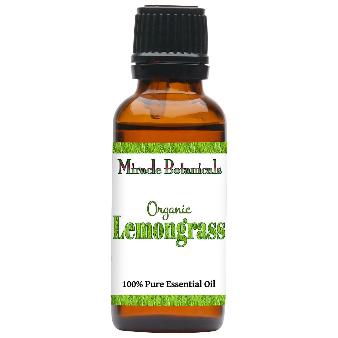 Lemongrass Essential Oil - Organic (Cymbopogon Flexuosus) - Miracle Botanicals Essential Oils