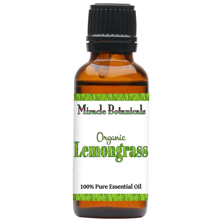 Lemongrass Essential Oil - Organic (Cymbopogon Flexuosus) - Miracle Botanicals Essential Oils