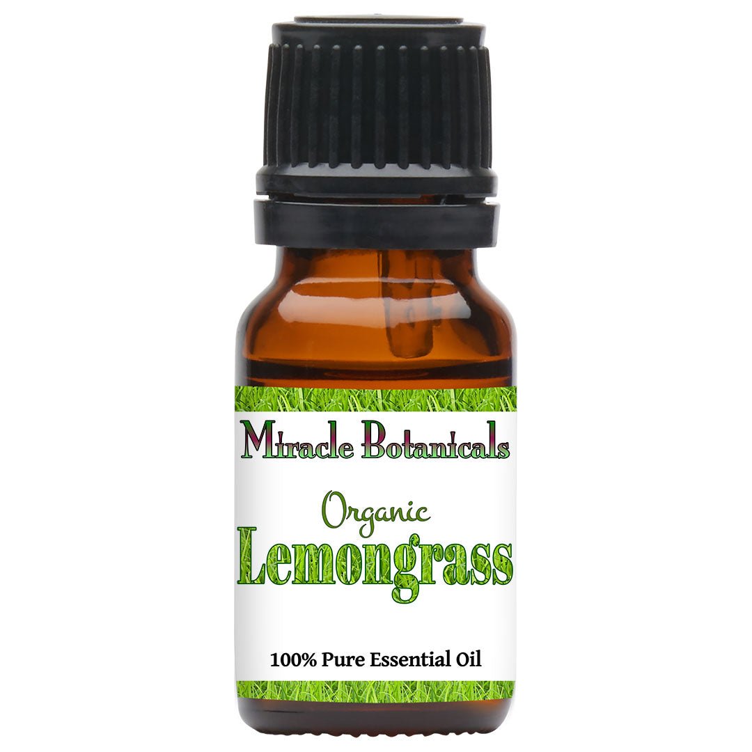 Lemongrass Essential Oil - Organic (Cymbopogon Flexuosus) - Miracle Botanicals Essential Oils