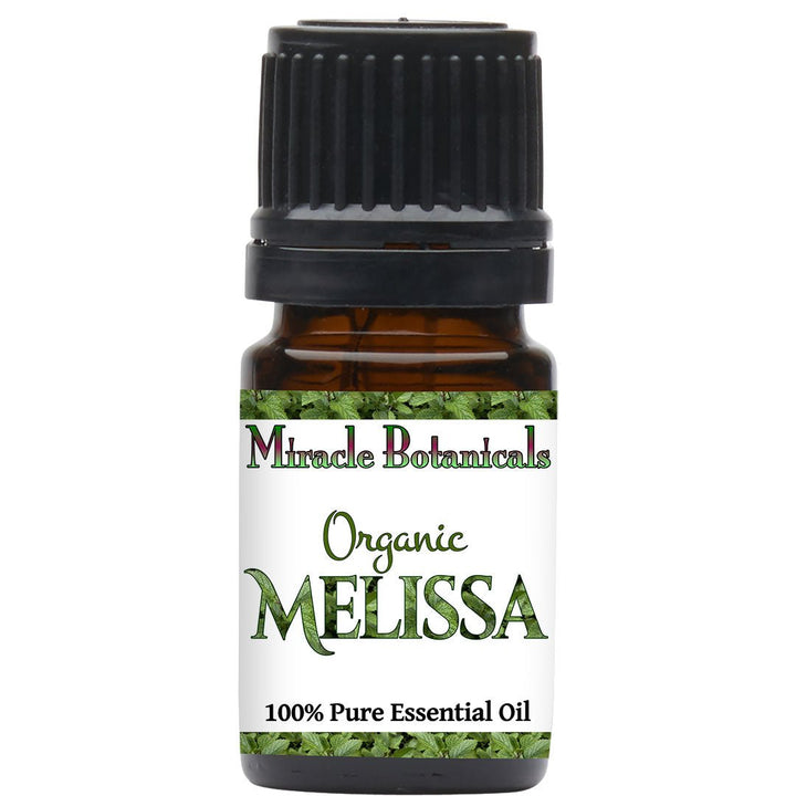 Melissa Essential Oil (Lemonbalm) - Organic (Melissa Officinalis) - Miracle Botanicals Essential Oils