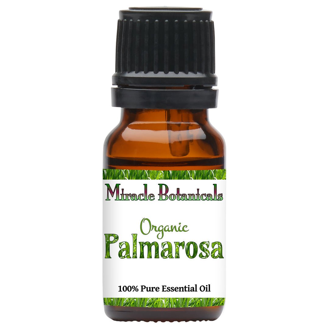 Palmarosa Essential Oil - Organic (Cymbopogon Martini) - Miracle Botanicals Essential Oils