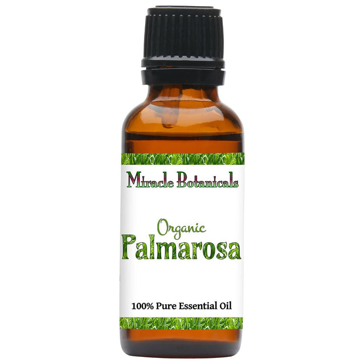 Palmarosa Essential Oil - Organic (Cymbopogon Martini) - Miracle Botanicals Essential Oils