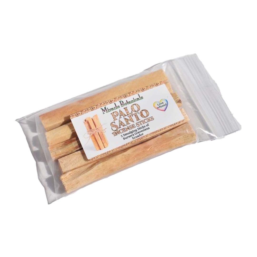 Palo Santo Smudge Sticks - Pack of 5 or 9 (Bursera Graveolens) - Miracle Botanicals Essential Oils