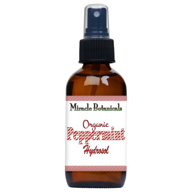 Peppermint (Organic) Hydrosol (Mentha Piperita - Miracle Botanicals Essential Oils