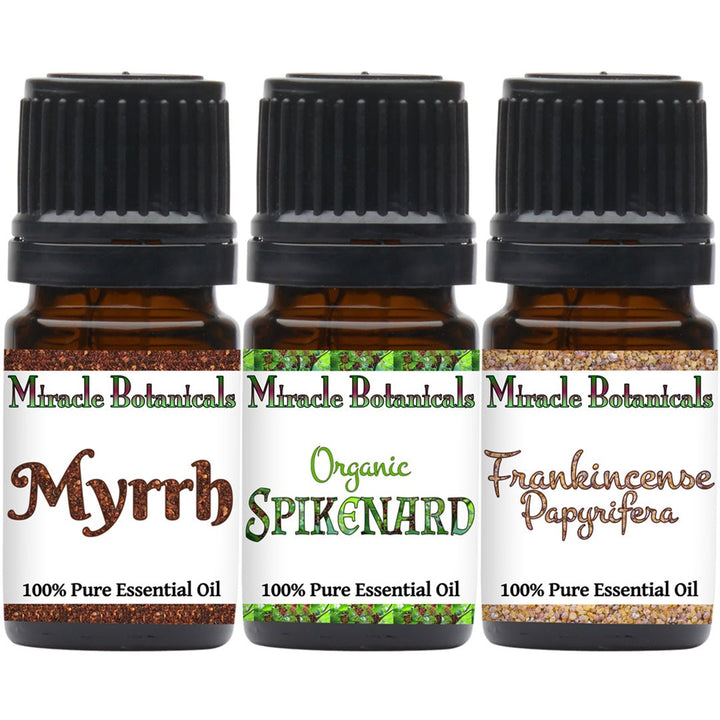 Premium Biblical Essential Oil Trio Set - Oils of the Bible