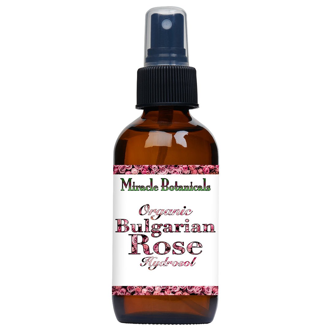 Rose (Bulgarian) Hydrosol - Organic (Rosa Damascena) - Miracle Botanicals Essential Oils