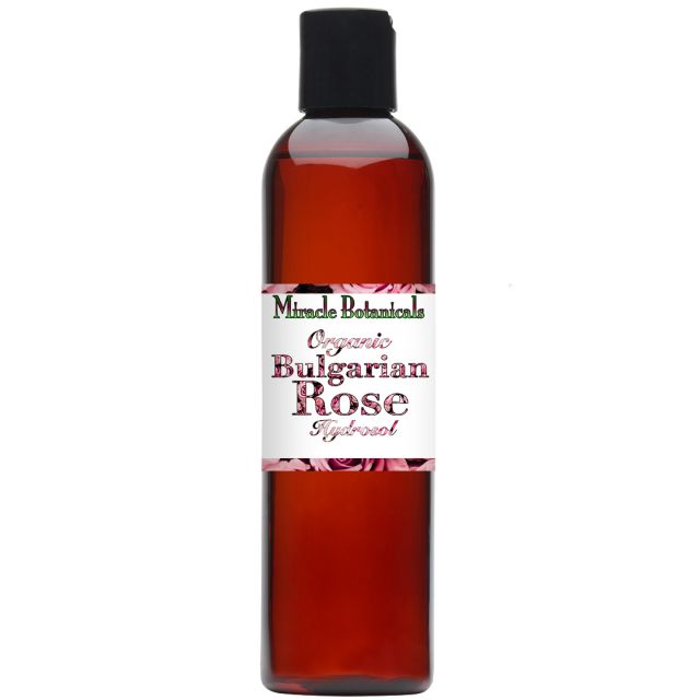 Rose (Bulgarian) Hydrosol - Organic (Rosa Damascena) - Miracle Botanicals Essential Oils