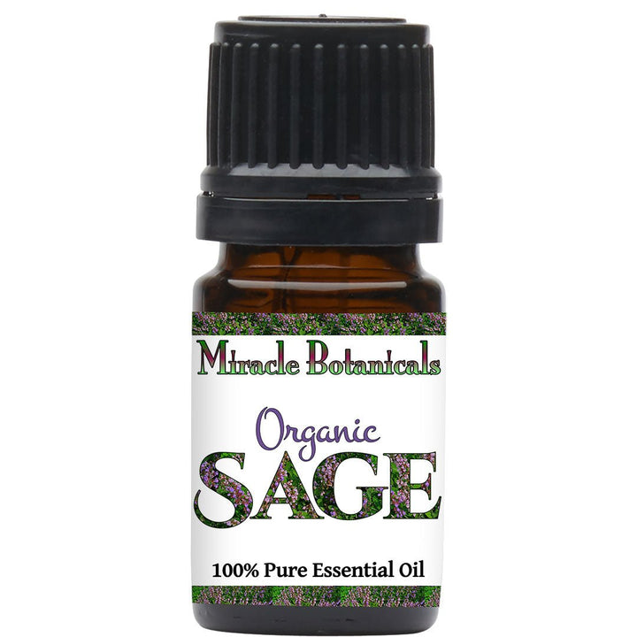 Sage Essential Oil - Organic (Salvia Officinalis) - Miracle Botanicals Essential Oils