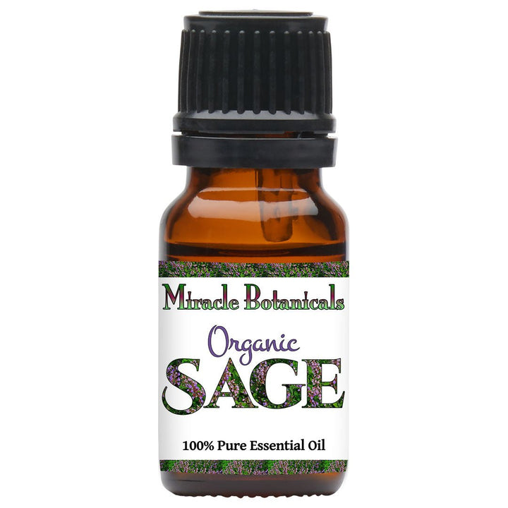 Sage Essential Oil - Organic (Salvia Officinalis) - Miracle Botanicals Essential Oils