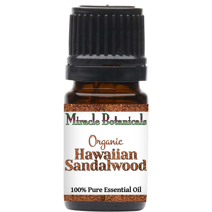 Sandalwood Hawaiian Essential Oil - Organic (Santalum Paniculatum) - Miracle Botanicals Essential Oils