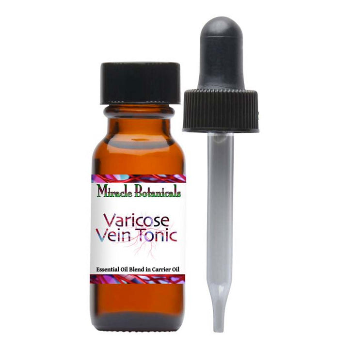 Varicose Vein Tonic - Essential Oil Blend in Carrier Oils - Supports Healthy Veins - Miracle Botanicals Essential Oils