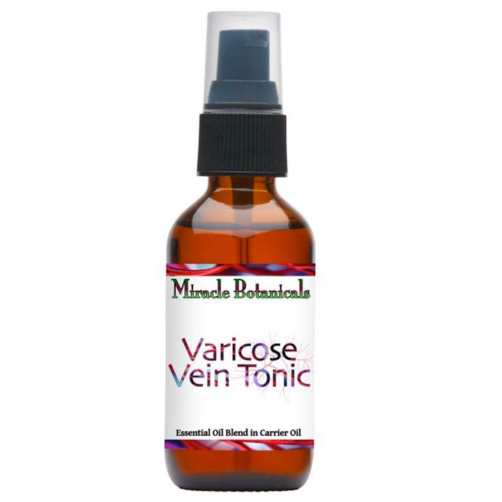 Varicose Vein Tonic - Essential Oil Blend in Carrier Oils - Supports Healthy Veins - Miracle Botanicals Essential Oils