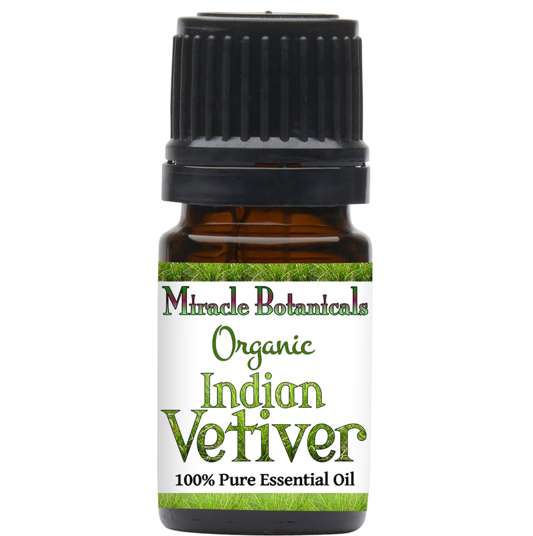 Vetiver Essential Oil - Organic - India (Chrysopogen Zizanioides) - Miracle Botanicals Essential Oils