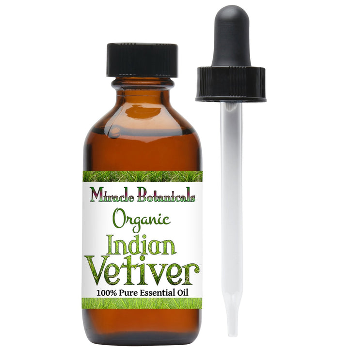 Vetiver Essential Oil - Organic - India (Chrysopogen Zizanioides) - Miracle Botanicals Essential Oils