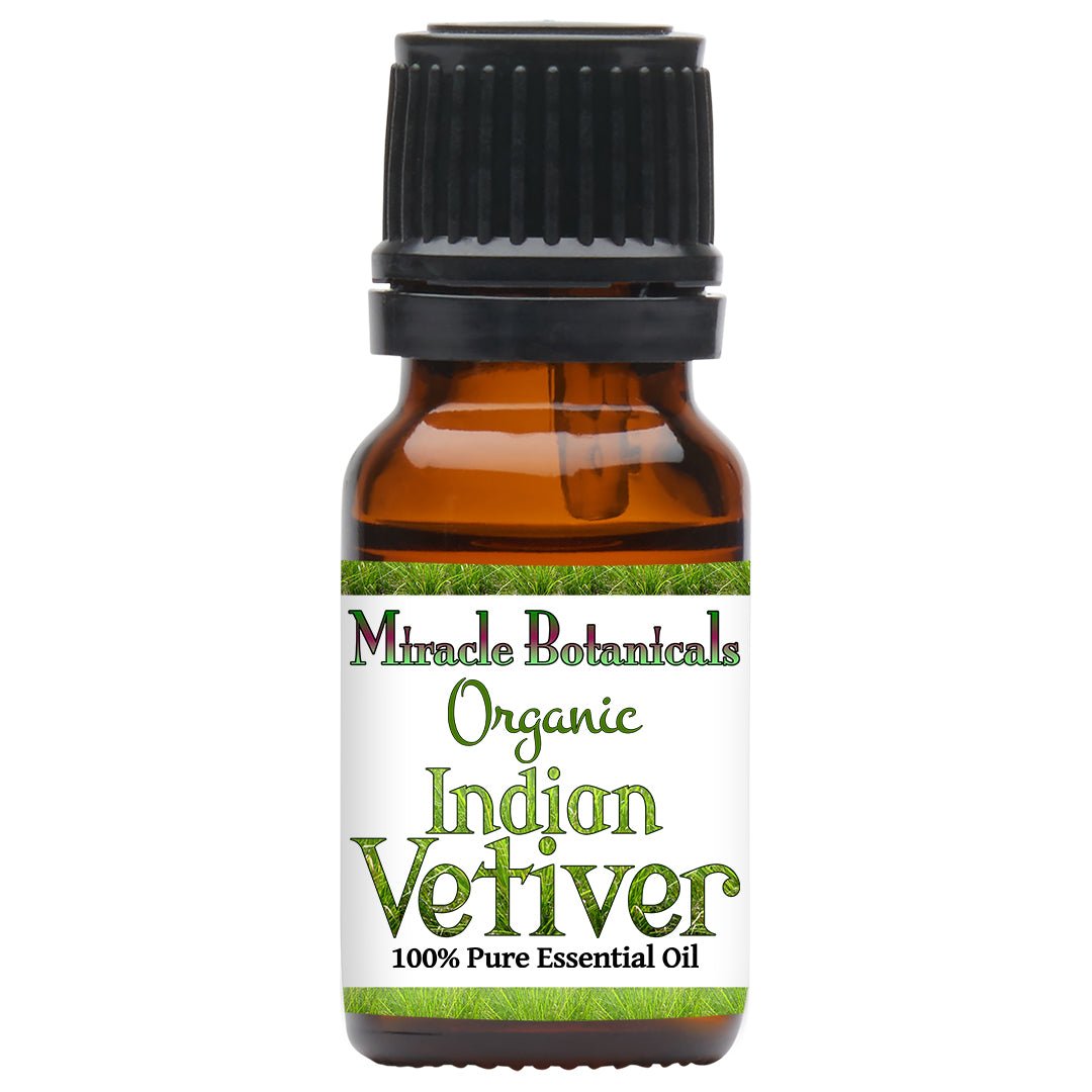 Vetiver Essential Oil - Organic - India (Chrysopogen Zizanioides) - Miracle Botanicals Essential Oils