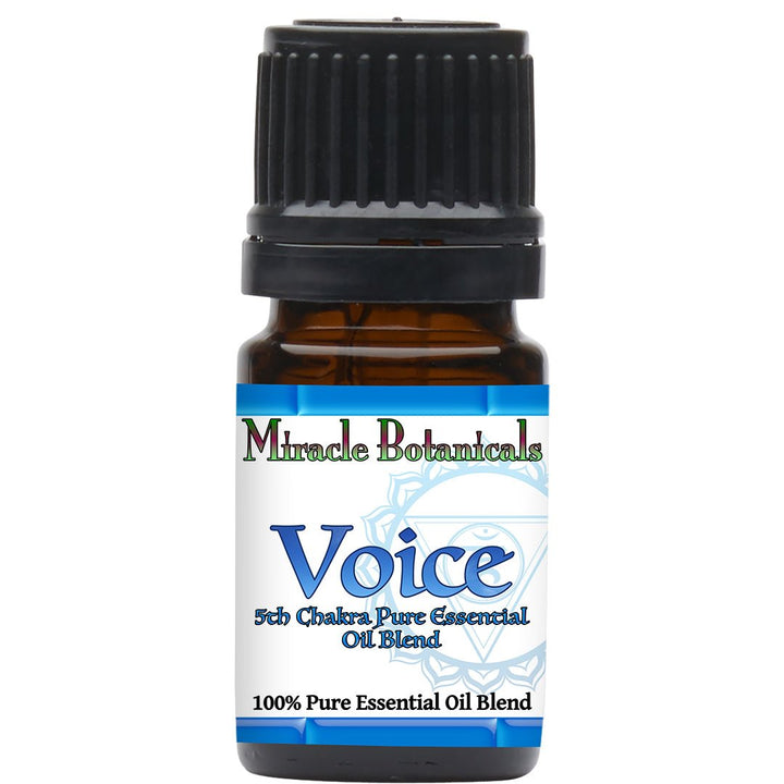 Voice - 5th Chakra Essential Oil Blend for Balancing Throat Chakra - Miracle Botanicals Essential Oils