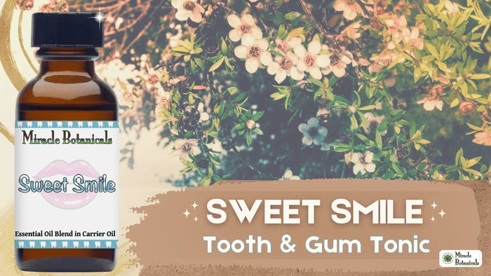 Sweet Smile essential oil blend for natural oral care and healthy gums